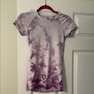 lululemon athletica Purple Tie-Dye Short Sleeve Tee